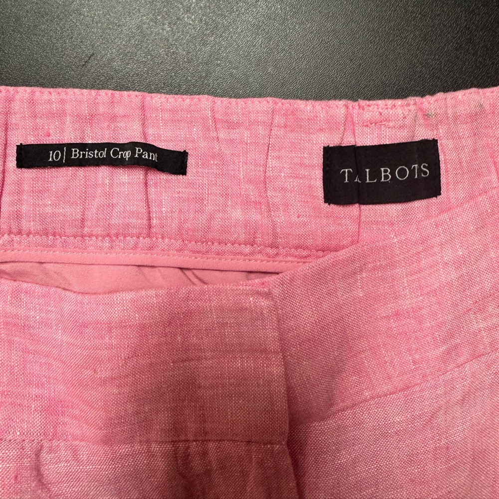 Talbots Women's Pink Capris - Picture 2 of 3